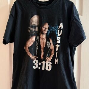 Austin 3:16 Black Graphic T-Shirt